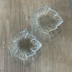 Leaf Shape Crystal Clear Glass Dishes‎